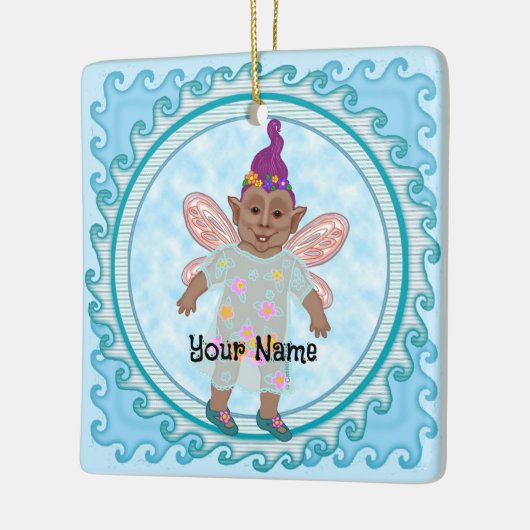 トロリーフェアリーカスタムオーナメント セラミックオーナメント (左)