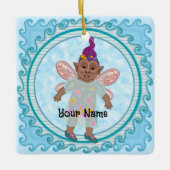 トロリーフェアリーカスタムオーナメント セラミックオーナメント (正面)