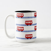 トロリー15オンス ツートーンマグカップ (左)