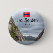 トロルフィヨルド ロフォーテン諸島 缶バッジ (正面)