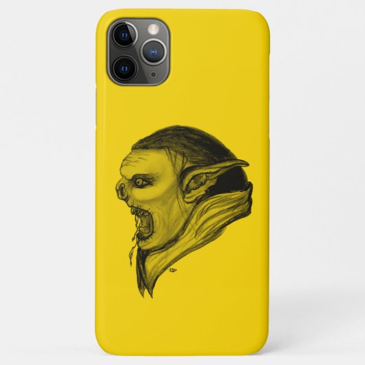 トロルブラックアンドイエローデザイン Case-Mate iPhoneケース (裏面)