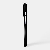 トロルブラックアンドホワイトデザイン iPhoneケース (左側面)