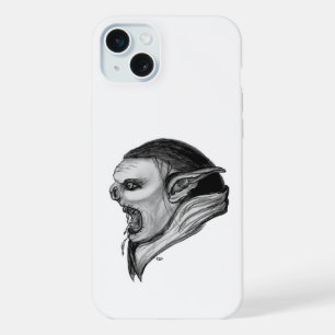 トロルブラックアンドホワイトデザイン iPhone 15 PLUSケース