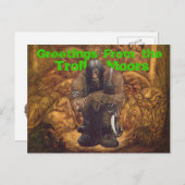 トロル・ムーアの挨拶 ポストカード (正面/裏面)