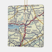 トロロノバスコシアヴィンテージの地図 セラミックオーナメント (左)