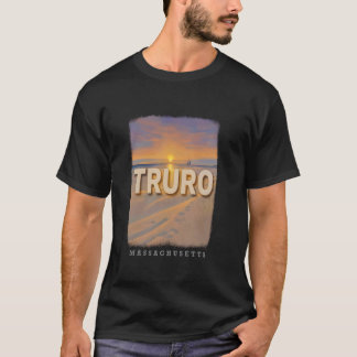 トロロマサチューセッツMAコーンヒルビーチサンセットSD66 Tシャツ