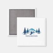 トロローゲンウィスコンシンスキーリゾートスキースキーヤー_1 マグネット (正面/裏面)