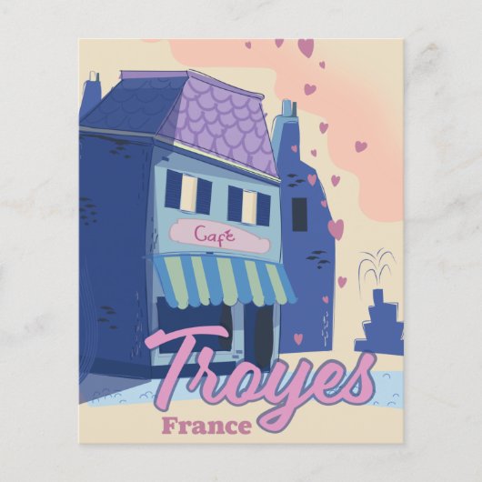 トロワイヤ フランス トラベルポスター チラシ (正面)