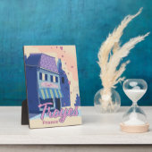 トロワスフランス旅行ポスター フォトプラーク (側面)