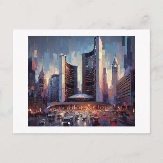 トロントと市役所 ポストカード (正面)