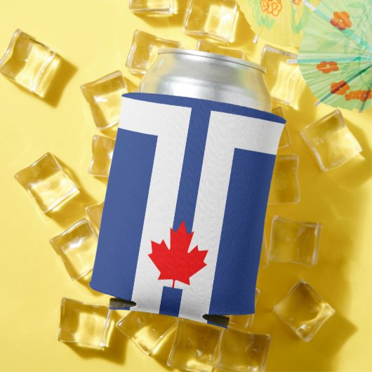 トロントのカナダ国旗の缶クーラー 缶クーラー (インサイチュ 夏)