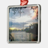 トロントのスカイライン メタルオーナメント (左)