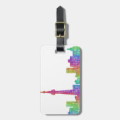 トロントのスカイライン ラゲッジタグ (正面縦)