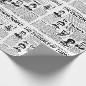 トロントの人々のヴィンテージ新聞ギフトの紙 ラッピングペーパー (角)