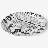 トロントの人々のヴィンテージ新聞 ペーパープレート (アングル)