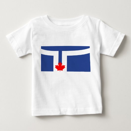 トロントの旗のベビーTシャツ ベビーTシャツ (正面)