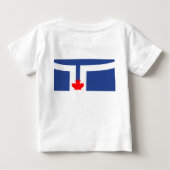 トロントの旗のベビーTシャツ ベビーTシャツ (裏面)