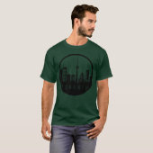 トロントの街のスカイライン ジョークグッズ Tシャツ (正面フル)