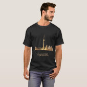 トロントの魅力あふれるゴールドハイライトTシャツ Tシャツ (正面フル)