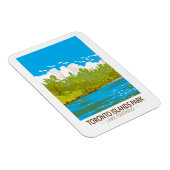 トロントアイランズパークトラベルアートヴィンテージ マグネット (右側)