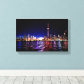 トロントアットナイト キャンバスプリント (インサイチュ (ウッドフロア))