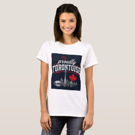 トロントイズムを誇りにトロントのスカイラインカナダ Tシャツ