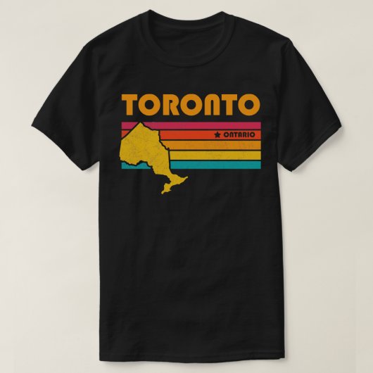 トロントオンタリオカナダヴィンテージ動揺して土産 Tシャツ (デザイン正面)