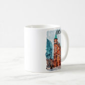 トロントオンタリオカナダ旅行水の色 コーヒーマグカップ (正面右)