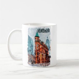 トロントオンタリオカナダ旅行水の色 コーヒーマグカップ