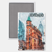 トロントオンタリオカナダ旅行水の色 マグネット (正面/裏面)