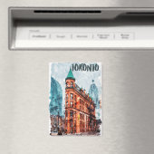 トロントオンタリオカナダ旅行水の色 マグネット (インサイチュ (食洗機))