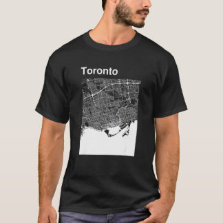 トロントカナクラシックダシティマップグラフィック Tシャツ