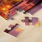 トロントカナダのスカイラインの街並み。 ジグソーパズル (側面)