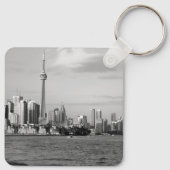 トロントカナダオンタリオ白黒ヴィンテージキーチャ キーホルダー (裏面)