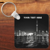 トロントカナダオンタリオ白黒ヴィンテージ キーホルダー (正面)