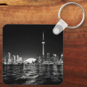 トロントカナダオンタリオ白黒ヴィンテージ キーホルダー (裏面)