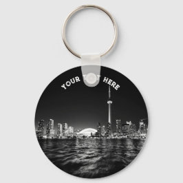 トロントカナダオンタリオ白黒ヴィンテージ キーホルダー