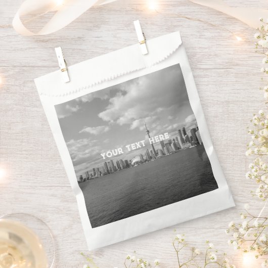 トロントカナダオンタリオ白黒ヴィンテージ フェイバーバッグ (クリップ留めされた状態)