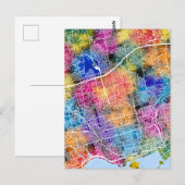 トロントカナダシティの地図 ポストカード (正面/裏面)