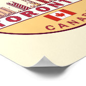 トロントカナダシティスカイラインエンブレム ポスター (角)