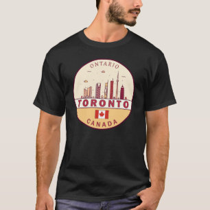 トロントカナダシティスカイラインエンブレム Tシャツ