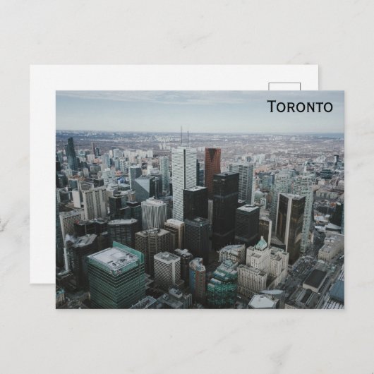 トロントカナダシティスカイライン旅行写真 ポストカード (正面/裏面)