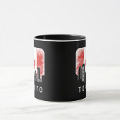 トロントカナダスカイラインヴィンテージ国旗 マグカップ (中央)