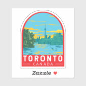 トロントカナダトラベルアートヴィンテージ シール (シート)