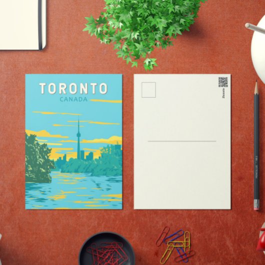 トロントカナダトラベルアートヴィンテージ ポストカード