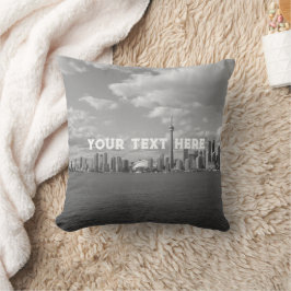 トロントカナダブラックアンドホワイトカスタムヴィンテージ クッション