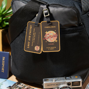 トロントカナダレトロビンテージトラベル ラゲッジタグ