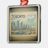 トロントカナダヴィンテージトラベルオーナメント メタルオーナメント (左)