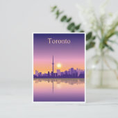 トロントカナダヴィンテージトラベルスカイラインオンタリオ ポストカード (スタンド正面)