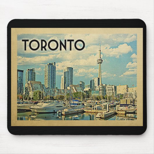 トロントカナダヴィンテージ旅行 マウスパッド (正面)